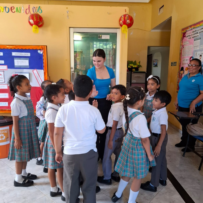 Eva discusses the benefits of recycling with children